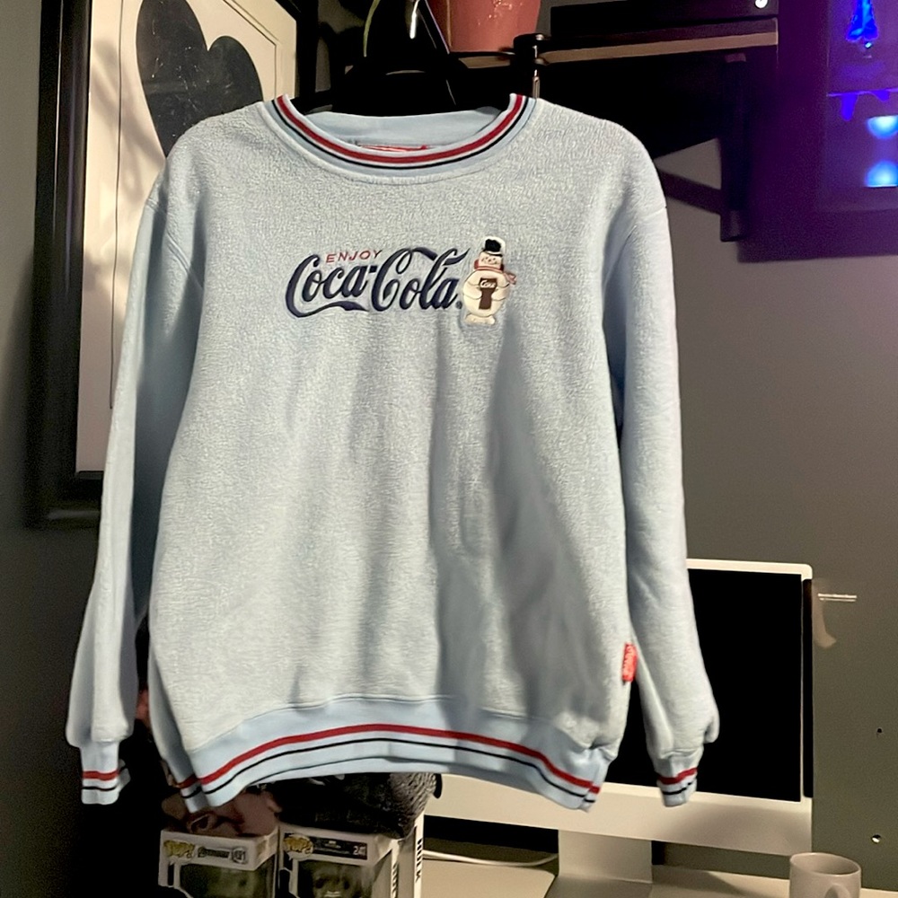 Vintage 90s Coca-Cola Snowman Sweatshirt